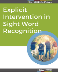 Explicit Intervention in Sight Word Recognition