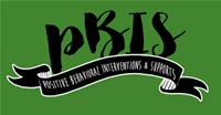 Image that Says PBIS on a green background in a script text.